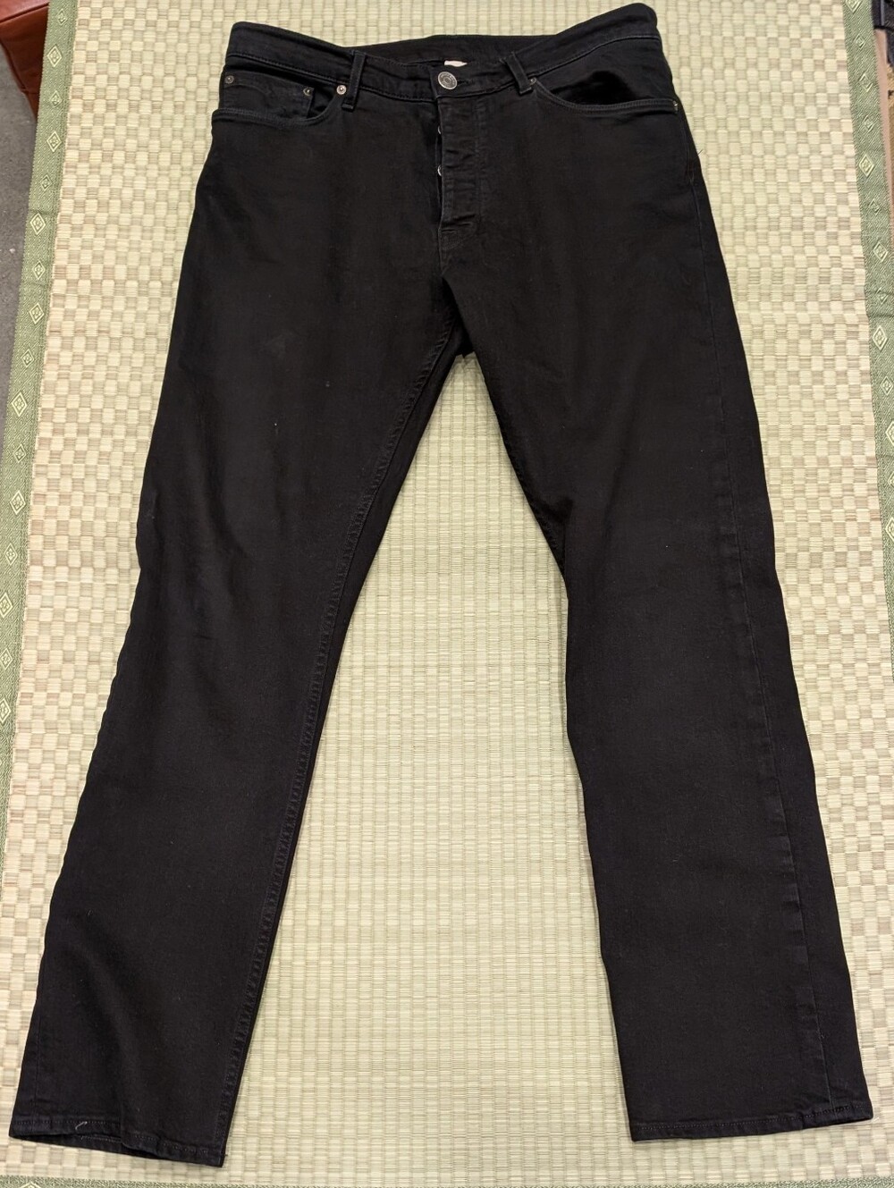 Burberry Brit Vintage Slim Stretch Denim Jeans Black Men's Size 34 x 32